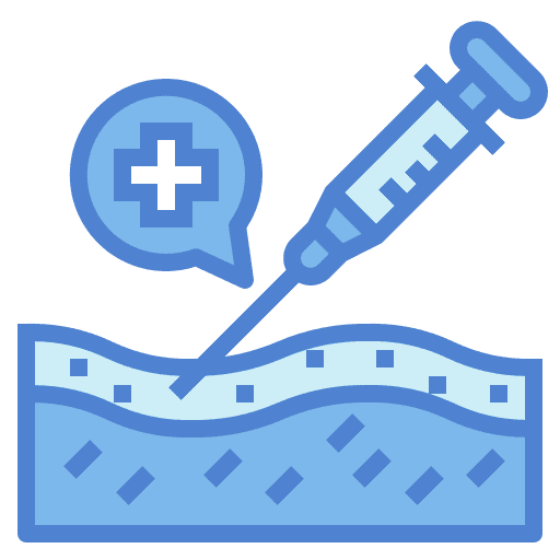 Skin skin healthcare and medical syringe icon