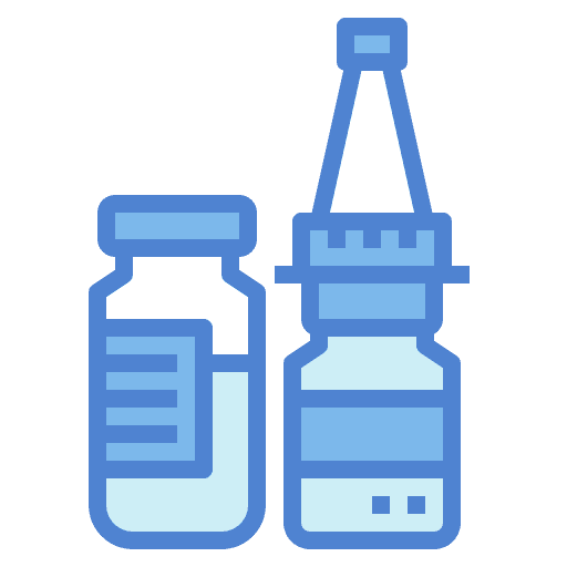 Bottle medicine healthcare and medical vaccine icon