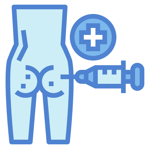 Bottom syringe vaccine injection icon Bottom syringe vaccine injection icon