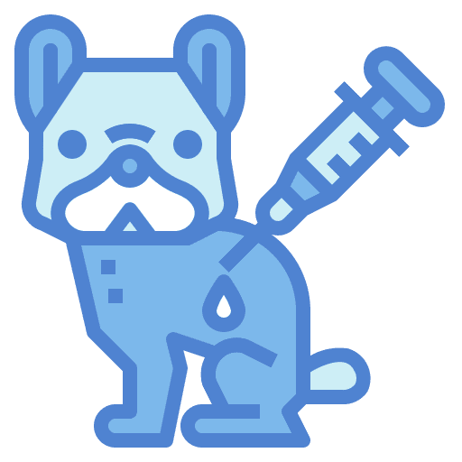 Dog dog veterinary syringe icon Dog dog veterinary syringe icon