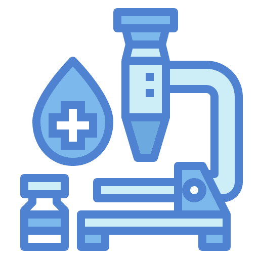 Microscope research medical laboratory healthcare and medical icon Microscope research medical laboratory healthcare and medical icon