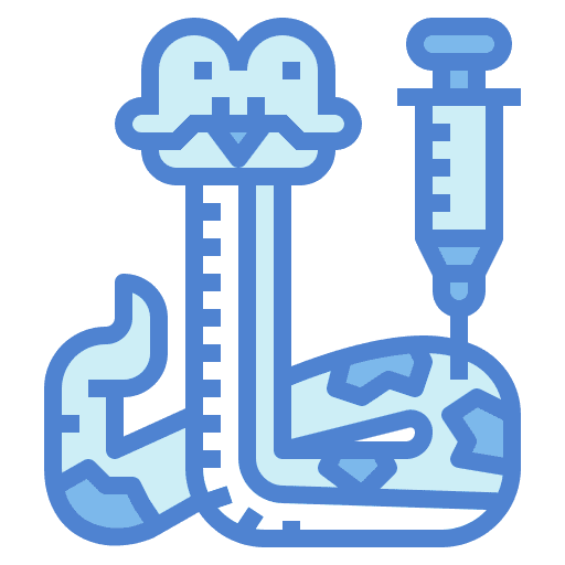 Snake animal syringe healthcare and medical icon Snake animal syringe healthcare and medical icon