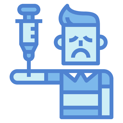 Vaccine syringe boy medicine icon Vaccine syringe boy medicine icon