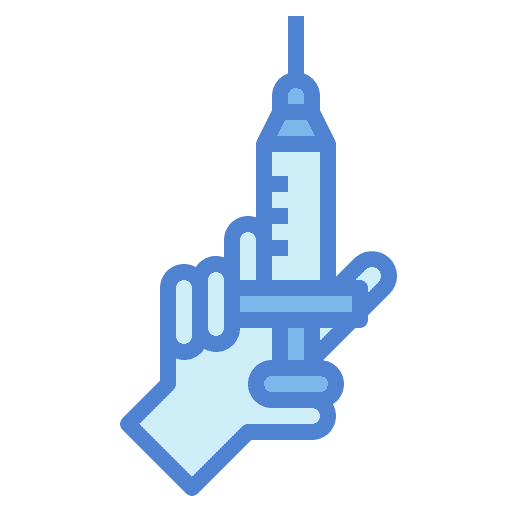 Injection medicine hand healthcare icon Injection medicine hand healthcare icon