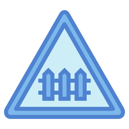 Level crossing level crossing signaling traffic sign icon Level crossing level crossing signaling traffic sign icon