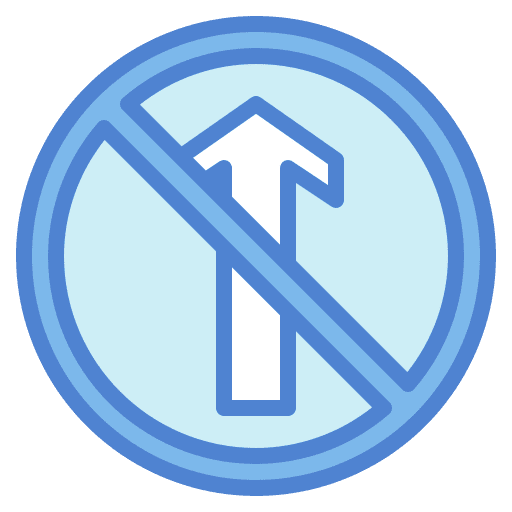 No entry road sign forbidden no entry icon