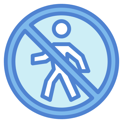 Pedestrian pedestrian traffic sign no icon