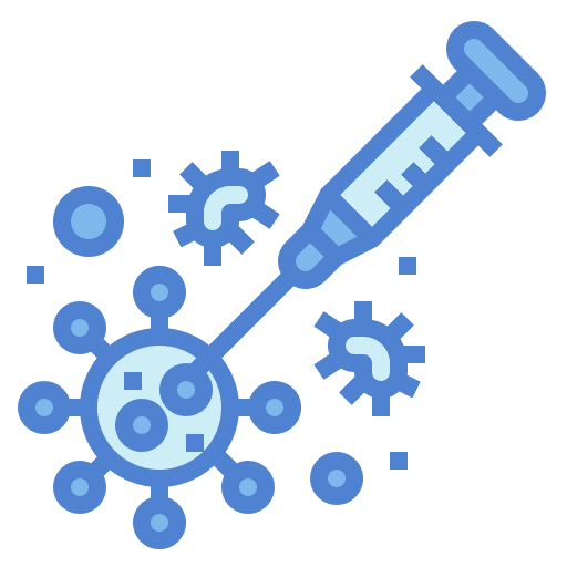 Virus medicine healthcare vaccine icon Virus medicine healthcare vaccine icon