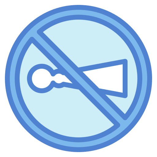 No alarm no alarm signaling traffic sign icon No alarm no alarm signaling traffic sign icon