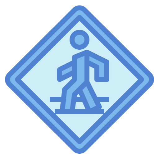 Pedestrian crossing road sign pedestrian crossing traffic sign icon Pedestrian crossing road sign pedestrian crossing traffic sign icon