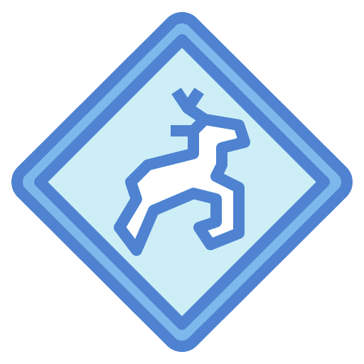 Wild animals traffic sign wild animals signaling icon Wild animals traffic sign wild animals signaling icon