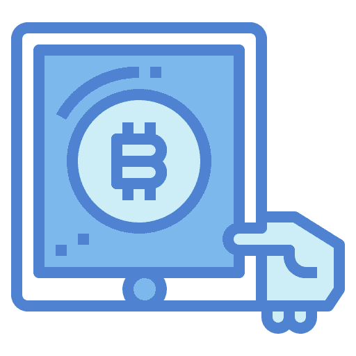 Bitcoin bitcoin online finance icon