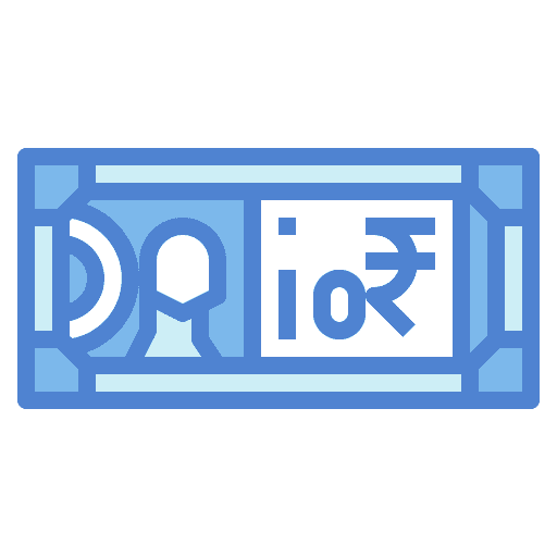 Rupee finance business money icon Rupee finance business money icon