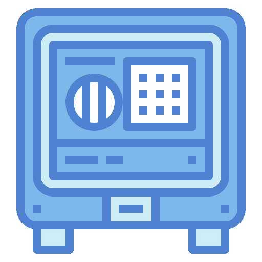 Safe box security finance safe icon Safe box security finance safe icon