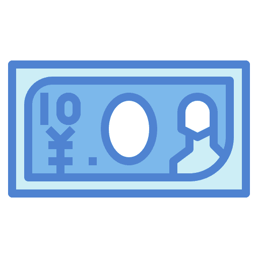 Yen yen cash banknote icon Yen yen cash banknote icon