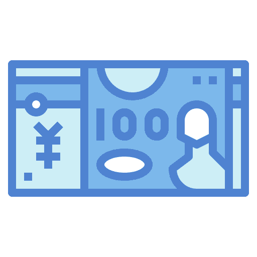 Yuan money banknote business and finance icon Yuan money banknote business and finance icon