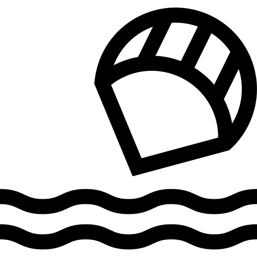 Kitesurf leisure sports and competition board icon