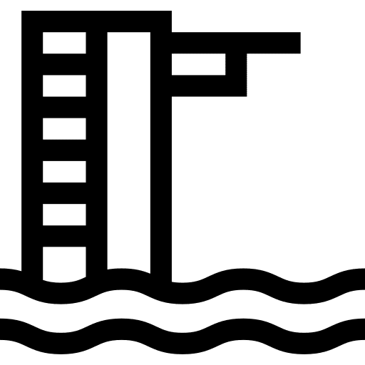 Springboard diving board springboard trampoline icon