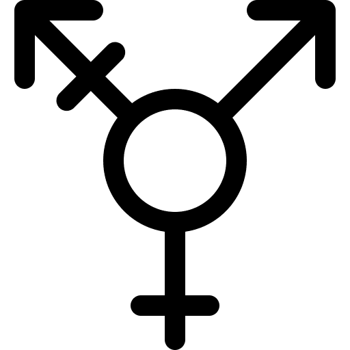 Transgender education shapes and symbols people icon Transgender education shapes and symbols people icon