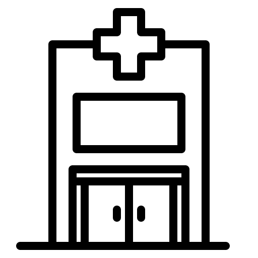 Clinic healthcare and medical health medical icon