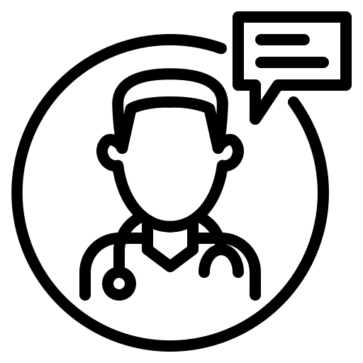 Doctor advise doctor communications icon