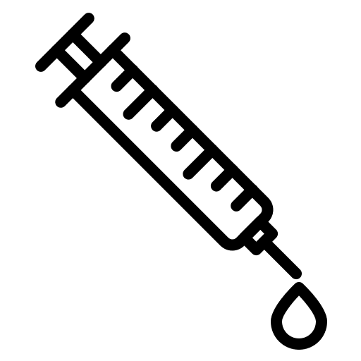 Injecting syringe medicine doctor icon