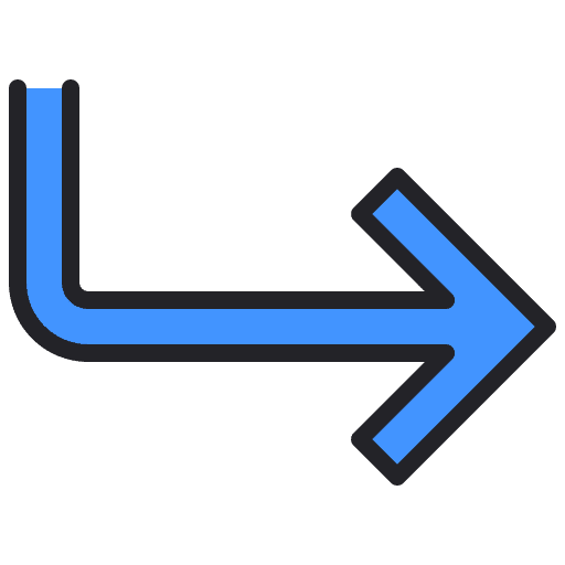 Right turn symbol sign icon Right turn symbol sign icon
