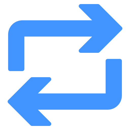 Sync synchronize direction arrows icon Sync synchronize direction arrows icon