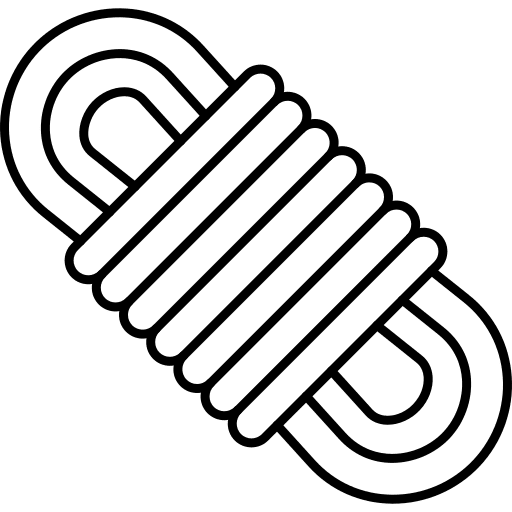 Rope rope noose camping icon