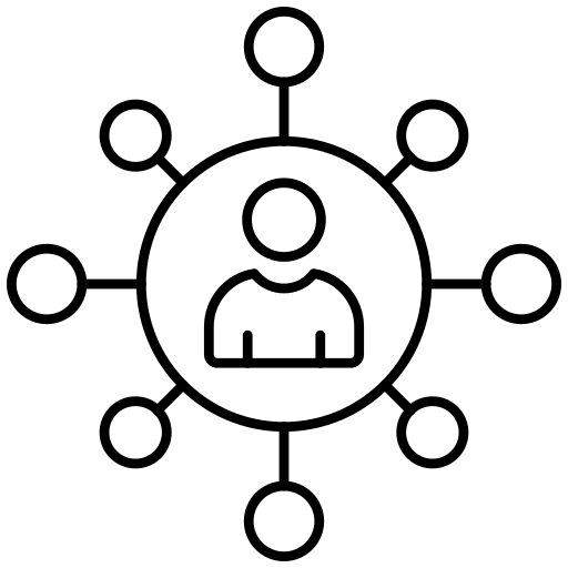 Communication communication network user icon Communication communication network user icon