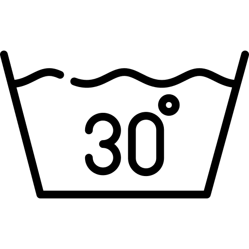 Degrees water household washing clothes icon