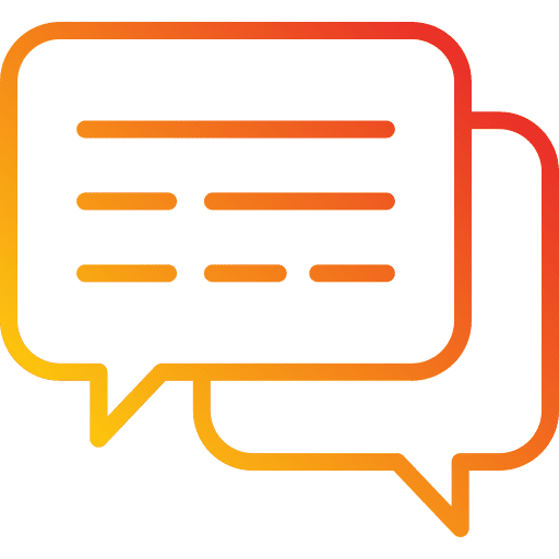 Conversation chat discussion message icon Conversation chat discussion message icon