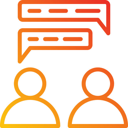 Discussion counselling brainstorm conversation icon Discussion counselling brainstorm conversation icon