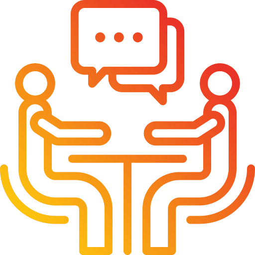 Discussion interview counselling counseling icon