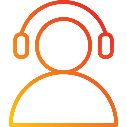 Headset professions and jobs user customer support icon Headset professions and jobs user customer support icon
