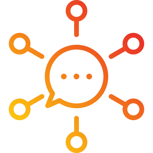 Network network discussion communication icon Network network discussion communication icon