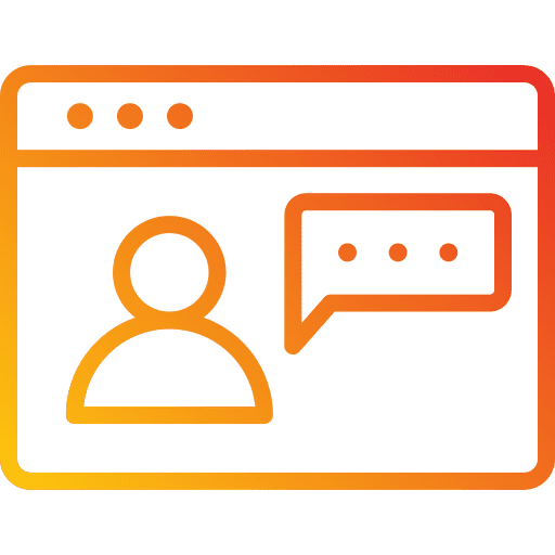 Browser chat bubble communications people icon Browser chat bubble communications people icon