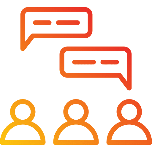 Discussion consulting chat friend icon Discussion consulting chat friend icon
