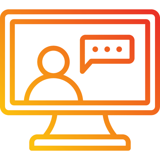 Monitor chat monitor speech icon Monitor chat monitor speech icon