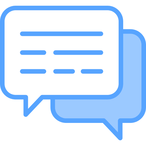 Conversation comment communications speech bubble icon