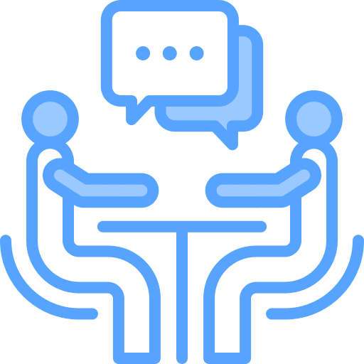 Discussion consulting counselling conversation icon