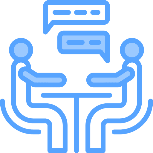 Discussion counseling communications meeting icon