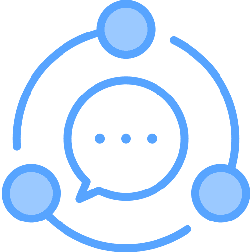 Social media conversation social network social media icon
