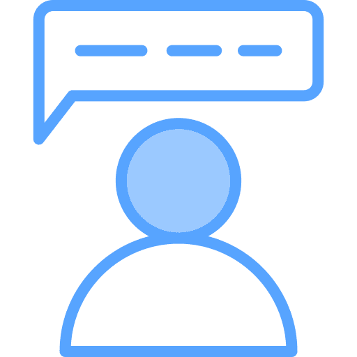 Chat brainstorm communications counselling icon