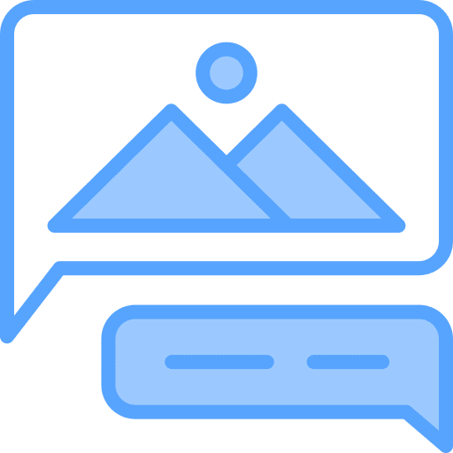 Image chat box comment image icon