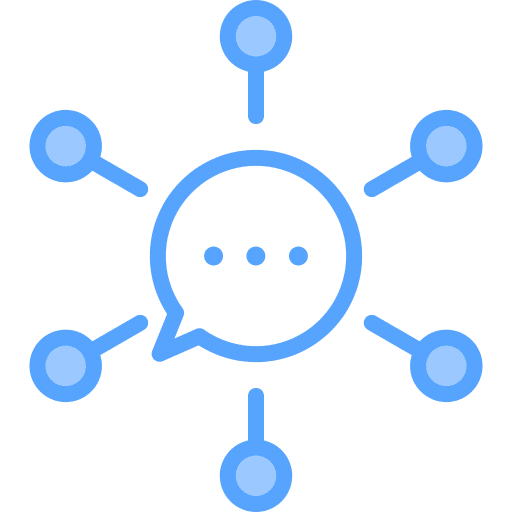 Network connection discuss group icon