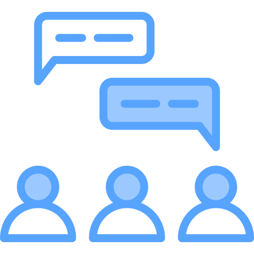 Discussion counselling counseling consulting icon