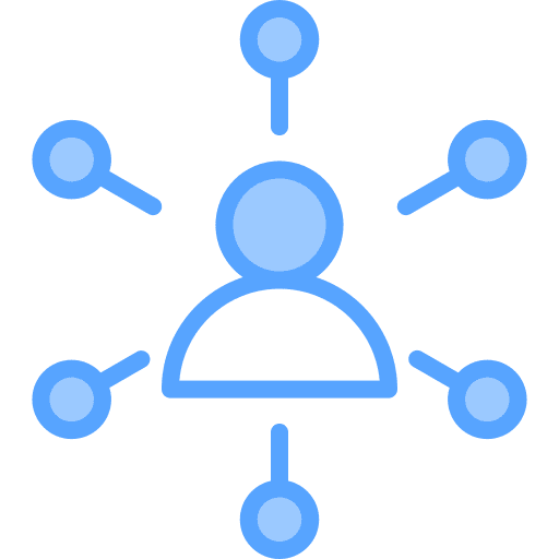 Network connection organization connect icon