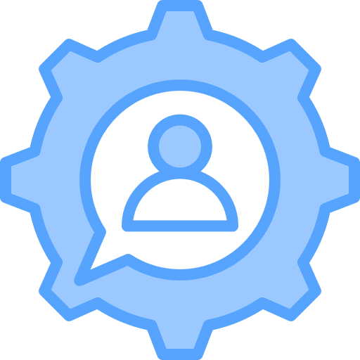 Setting gear conversation management icon