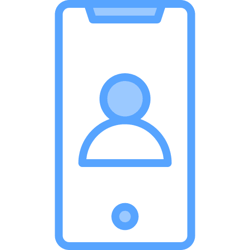 Smartphone ux design video call smartphone icon